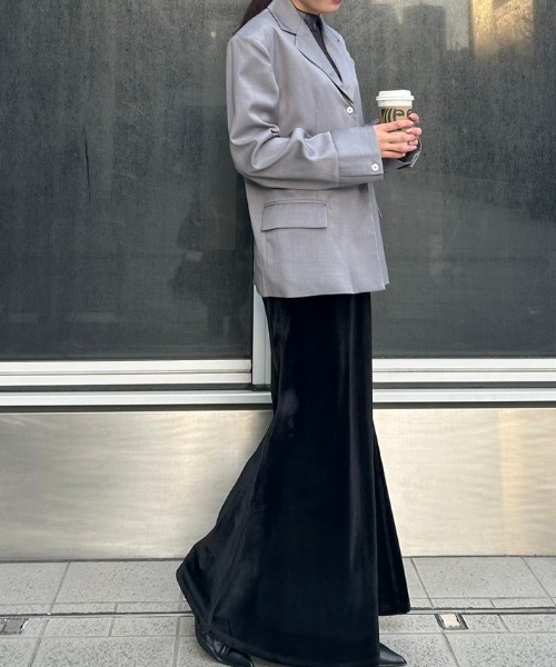 AMAIL（アマイル）の「Power shoulder shirt（シャツ/ブラウス・レディース・グレー/ピンク・FREE）」の21枚目の写真