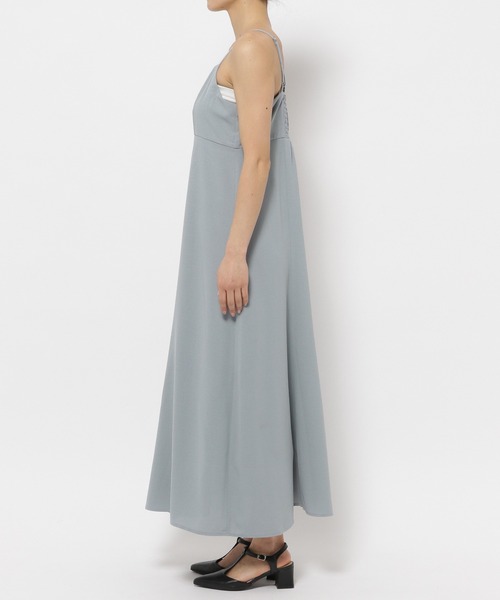 mysty woman（ミスティウーマン）の「チュールボレロSETキャミワンピース　113262（ワンピース・レディース・アイボリー/ブラック/ブルー系その他・FREE）」の8枚目の写真