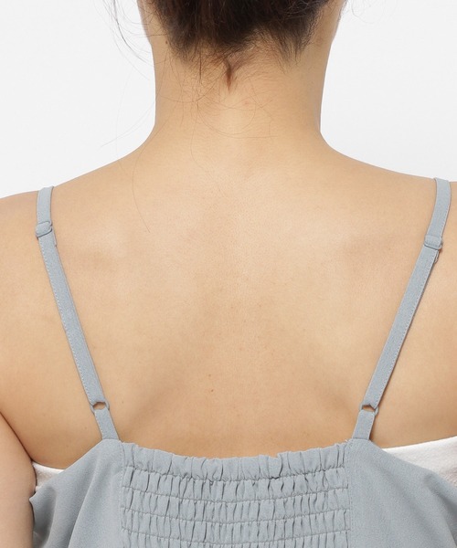 mysty woman（ミスティウーマン）の「チュールボレロSETキャミワンピース　113262（ワンピース・レディース・アイボリー/ブラック/ブルー系その他・FREE）」の10枚目の写真