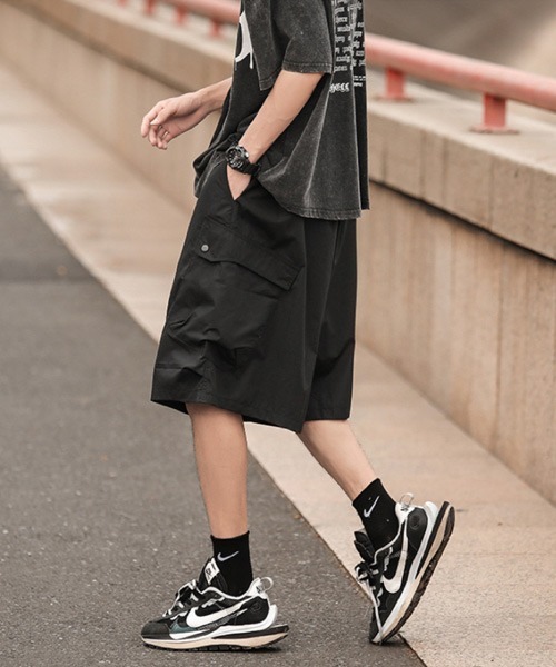 Ressaca(レサーカ)の「ワイドシルエット イージーカーゴショーツ(カーゴパンツ・メンズ・ブラック/カーキ・M/L/XL)」の19枚目の写真