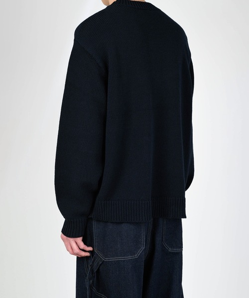 LABRATラブラットクラストニットMブラックミーンズアンダーカバー LAD MUSICIAN（ラッドミュージシャン）の「CREW NECK PULLOVER