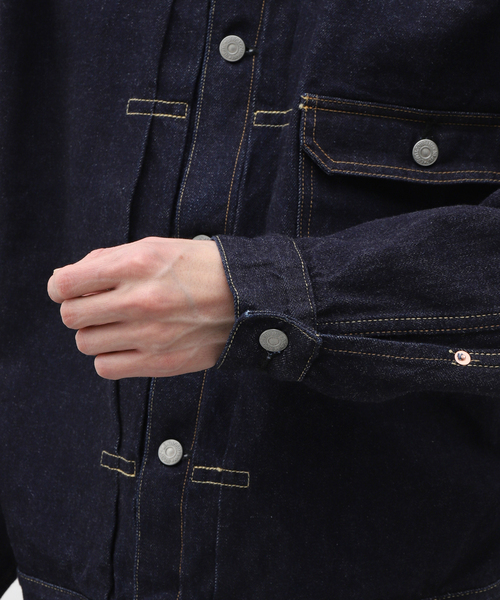 LENO(リノ)の「LENO / リノ BRENDA BIG TRUCKER JACKET H2401-JJ003(デニムジャケット・メンズ・ネイビー・LARGE/MEDIUM)」の9枚目の写真