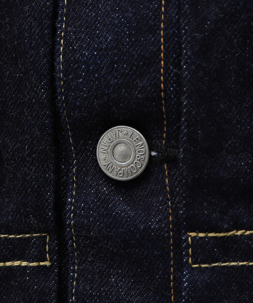 LENO(リノ)の「LENO / リノ BRENDA BIG TRUCKER JACKET H2401-JJ003(デニムジャケット・メンズ・ネイビー・LARGE/MEDIUM)」の11枚目の写真