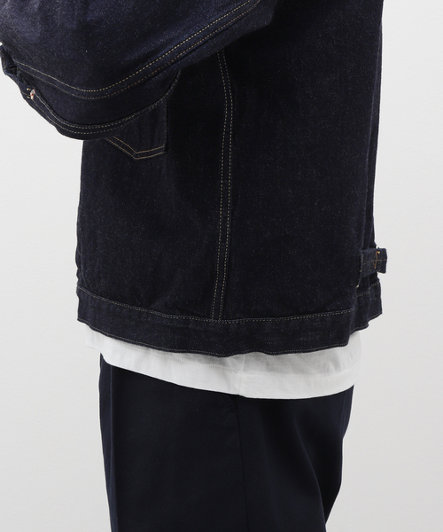LENO(リノ)の「LENO / リノ BRENDA BIG TRUCKER JACKET H2401-JJ003(デニムジャケット・メンズ・ネイビー・LARGE/MEDIUM)」の12枚目の写真