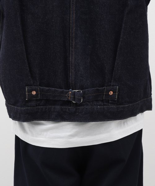 LENO(リノ)の「LENO / リノ BRENDA BIG TRUCKER JACKET H2401-JJ003(デニムジャケット・メンズ・ネイビー・LARGE/MEDIUM)」の13枚目の写真