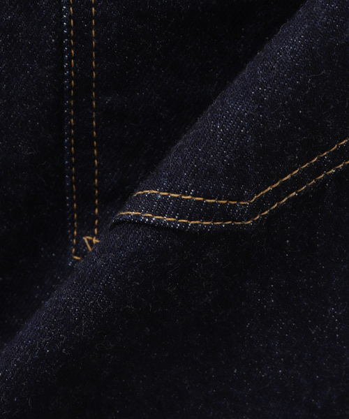 LENO(リノ)の「LENO / リノ BRENDA BIG TRUCKER JACKET H2401-JJ003(デニムジャケット・メンズ・ネイビー・LARGE/MEDIUM)」の19枚目の写真