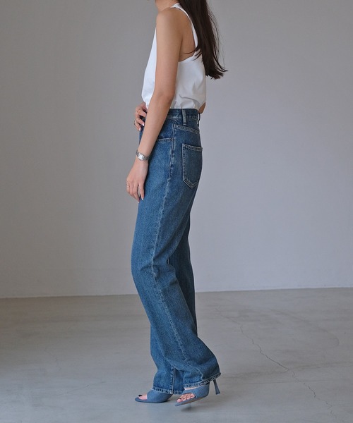 AKTE（アクテ）の「ボックスタンクトップ（Tシャツ/カットソー・レディース・ネイビー/ホワイト/ピンク/ブラック・FREE）」の8枚目の写真