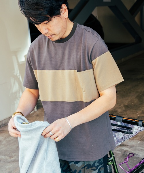 narifuri（ナリフリ）の「マルチテックメッシュ切替Tシャツ（T