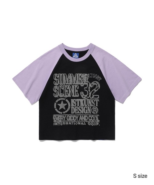 ISTKUNST(イストクンスト)の「A'GEM/9 × .kom 『ISTKUNST/イストクンスト』 PRINT RAGLAN TEE/ プリント ラグラン Tシャツ(Tシャツ/カットソー・メンズ・ブラック/カーキ・S/L)」の16枚目の写真