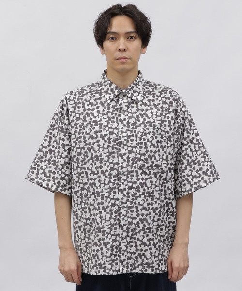 サチコ♥️　レオナール 総花柄 シルク ウール 長袖 カットソー L mame kurogouchi(マメクロゴウチ) 25SS【Floral Jacquard Hight