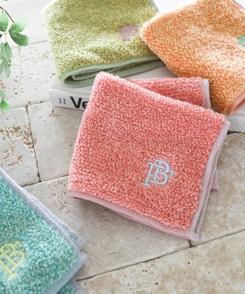 BAYFLOW（ベイフロー）の「[洗うたびにふっくらが増す]BFカクテルハンカチタオル25×25cm（ハンカチ/ハンドタオル・レディース・グリーン/ピンク/ブルー/オレンジ・0）」の3枚目の写真