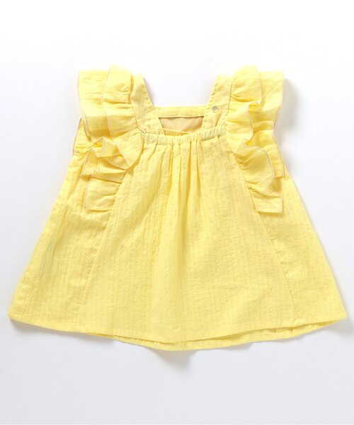 BREEZE（ブリーズ）の「フリルチュニック（チュニック・キッズ・オフホワイト/イエロー/グリーン/オレンジ/チャコール・90/100/110/120/80/130/140）」の22枚目の写真