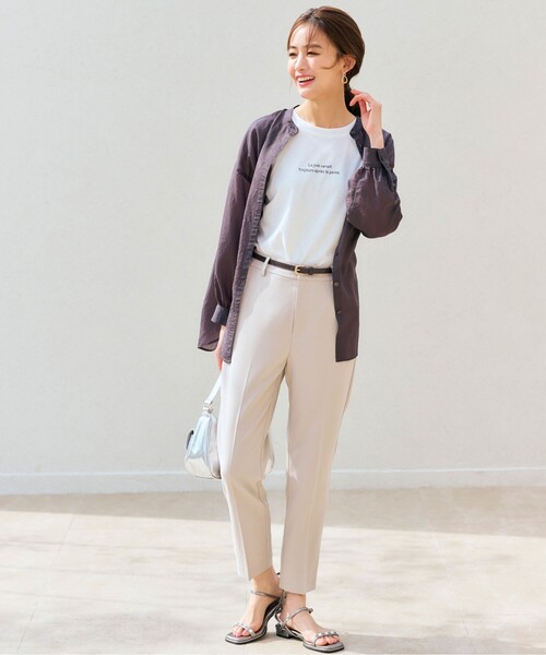 grove(グローブ)の「◆【接触冷感・撥水】スティックパンツ(その他パンツ・レディース・ライトベージュ/ネイビー/カーキ・03/02/01/04/05)」の7枚目の写真