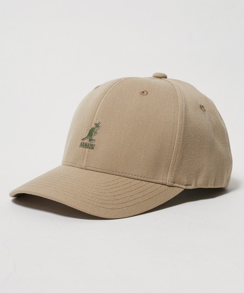 KANGOL（カンゴール）の「KANGOL/カンゴール Wool Flexfit Baseball キャップ（キャップ・メンズ・ベージュ/ダークブルー/ホワイト/ブラウン/レッド/ブラック・L/XL/S/M）」の4枚目の写真