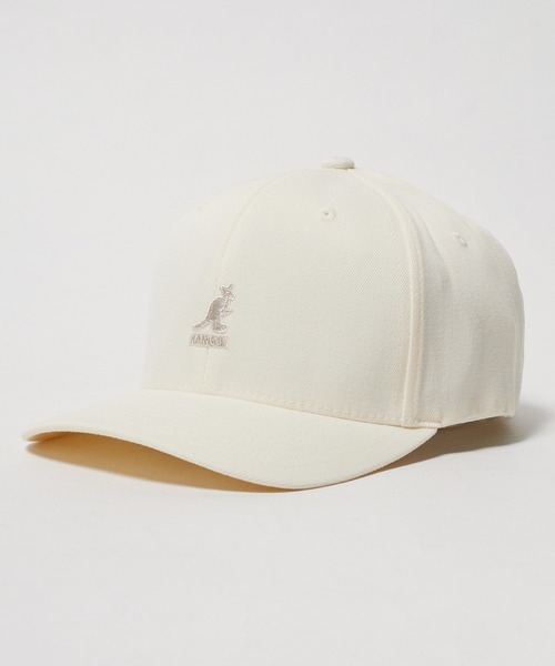 KANGOL（カンゴール）の「KANGOL/カンゴール Wool Flexfit Baseball キャップ（キャップ・メンズ・ベージュ/ダークブルー/ホワイト/ブラウン/レッド/ブラック・L/XL/S/M）」の2枚目の写真