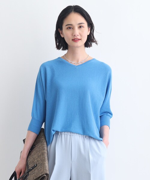 INDIVI（インディヴィ）の「◇【リネン混】ドルマンスリーブサマー