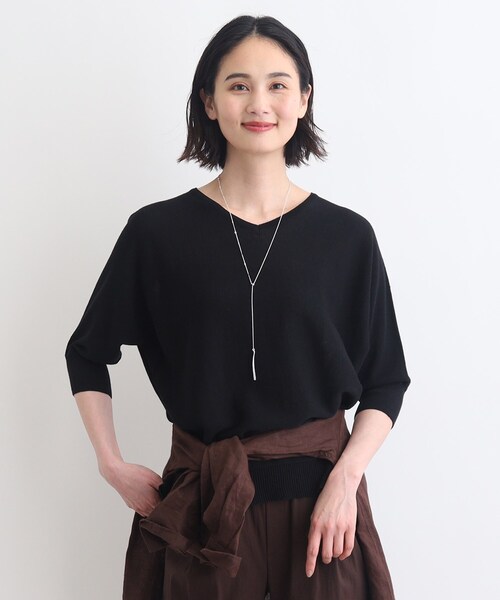 INDIVI（インディヴィ）の「◇【リネン混】ドルマンスリーブサマー
