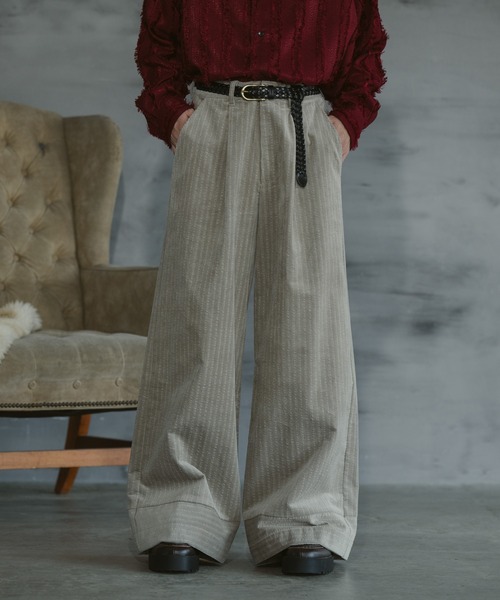 CASPER JOHN(キャスパージョン)の「Corduroy baggy pants/コーデュロイバギーパンツ(その他パンツ・メンズ・ブラック/グレイッシュベージュ/オリーブ・X-SMALL/SMALL/MEDIUM/LARGE)」の14枚目の写真