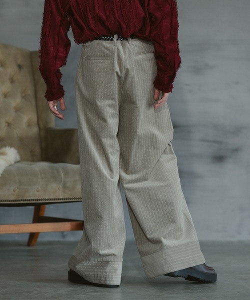 CASPER JOHN(キャスパージョン)の「Corduroy baggy pants/コーデュロイバギーパンツ(その他パンツ・メンズ・ブラック/グレイッシュベージュ/オリーブ・X-SMALL/SMALL/MEDIUM/LARGE)」の16枚目の写真