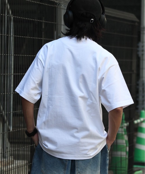 wissty(ウィスティー)の「wissty-フロッキープリントTEE(Tシャツ/カットソー・メンズ・イエロー/ブラック/ホワイト・L/M)」の5枚目の写真