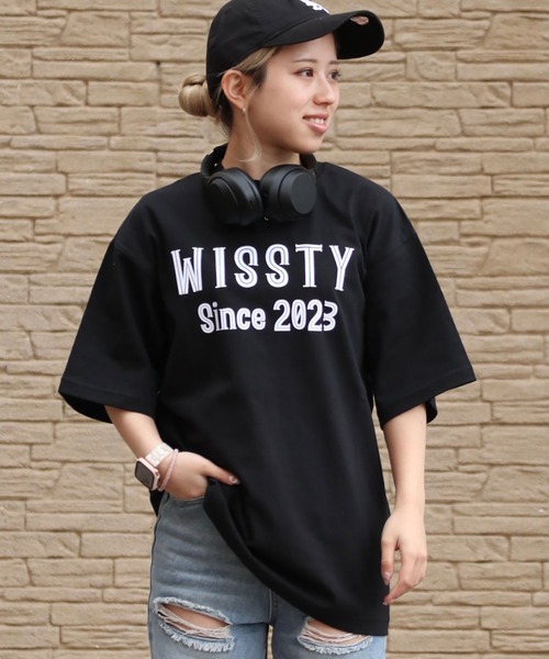 wissty(ウィスティー)の「wissty-フロッキープリントTEE(Tシャツ/カットソー・メンズ・イエロー/ブラック/ホワイト・L/M)」の7枚目の写真