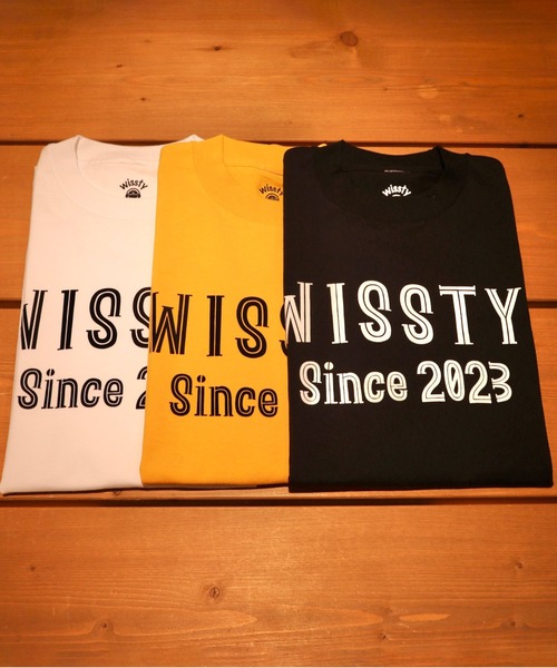 wissty(ウィスティー)の「wissty-フロッキープリントTEE(Tシャツ/カットソー・メンズ・イエロー/ブラック/ホワイト・L/M)」の15枚目の写真