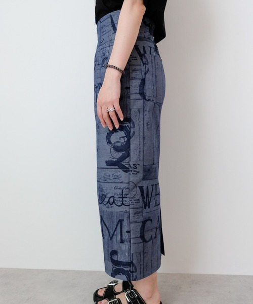 DOLLUPOOPS（ドールアップウップス）の「デニムプリントIラインスカート（デニムスカート・レディース・ネイビー・38）」の16枚目の写真