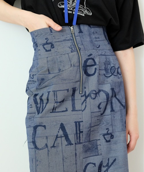 DOLLUPOOPS（ドールアップウップス）の「デニムプリントIラインスカート（デニムスカート・レディース・ネイビー・38）」の11枚目の写真