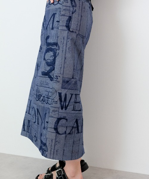 DOLLUPOOPS（ドールアップウップス）の「デニムプリントIラインスカート（デニムスカート・レディース・ネイビー・38）」の13枚目の写真