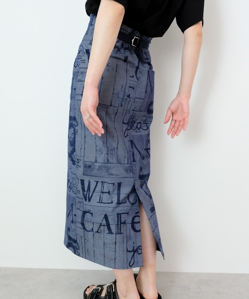DOLLUPOOPS（ドールアップウップス）の「デニムプリントIラインスカート（デニムスカート・レディース・ネイビー・38）」の14枚目の写真