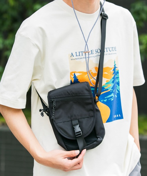 EKAL（エカル）の「TRAVELER SHOULDER（ショルダーバッグ・メンズ・グレー/ブラック・ONE）」の3枚目の写真