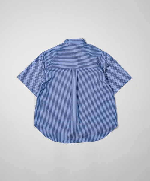 ADAMASTE（アダマスト）の「ハートバルーン刺繍ストライプシャツ