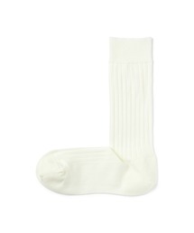 無印良品 | 婦人　光沢感のある綿糸で編んだ　足なり直角　リブ編み靴下(ソックス/靴下)