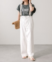 甘撚りツイルサロペット
