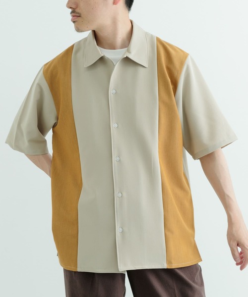 ITEMS URBANRESEARCH(アイテムズ アーバンリサーチ)の「接触冷感TRストレッチ切替半袖シャツ(シャツ/ブラウス・メンズ・ブラック/ライトベージュ/グレー/ブラック系その他・MEDIUM/LARGE)」の13枚目の写真