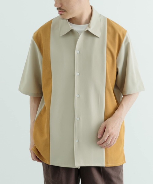 ITEMS URBANRESEARCH(アイテムズ アーバンリサーチ)の「接触冷感TRストレッチ切替半袖シャツ(シャツ/ブラウス・メンズ・ブラック/ライトベージュ/グレー/ブラック系その他・MEDIUM/LARGE)」の14枚目の写真