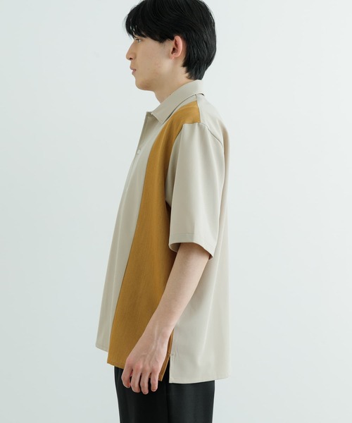 ITEMS URBANRESEARCH(アイテムズ アーバンリサーチ)の「接触冷感TRストレッチ切替半袖シャツ(シャツ/ブラウス・メンズ・ブラック/ライトベージュ/グレー/ブラック系その他・MEDIUM/LARGE)」の20枚目の写真
