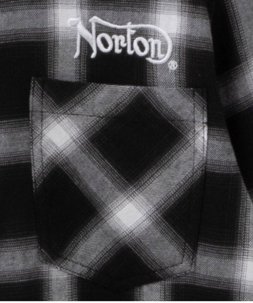 Norton(ノートン)の「Nortonオンブレチェック6分袖シャツ(シャツ/ブラウス・メンズ・レッド/ホワイト/ブルー・L/XXL/XL/M)」の10枚目の写真