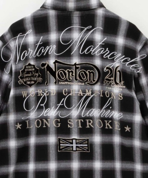 Norton(ノートン)の「Nortonオンブレチェック6分袖シャツ(シャツ/ブラウス・メンズ・レッド/ホワイト/ブルー・L/XXL/XL/M)」の12枚目の写真