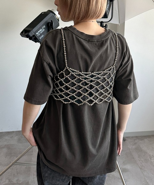 apres jour mignon（アプレジュールミニョン）の「メタルビスチェ【ZOZOTOWN限定アイテム】（ベスト・レディース・シルバー・フリー）」の4枚目の写真