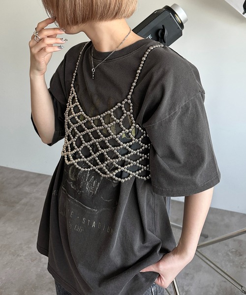 apres jour mignon（アプレジュールミニョン）の「メタルビスチェ【ZOZOTOWN限定アイテム】（ベスト・レディース・シルバー・フリー）」の12枚目の写真