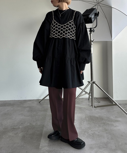 apres jour mignon（アプレジュールミニョン）の「メタルビスチェ【ZOZOTOWN限定アイテム】（ベスト・レディース・シルバー・フリー）」の9枚目の写真