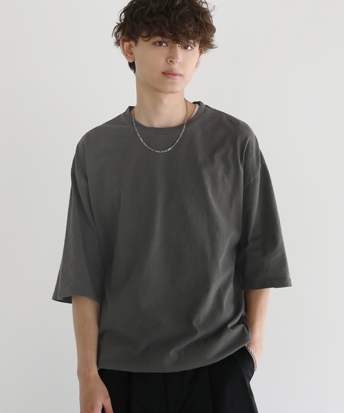 ASTRONOMY(アストロノミー)の「Buyer's Select/天竺ピグメントドローストリング半袖Tシャツ(Tシャツ/カットソー・メンズ・ブラウン/ブラック/グレー・M/L)」の18枚目の写真