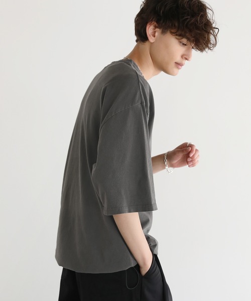 ASTRONOMY(アストロノミー)の「Buyer's Select/天竺ピグメントドローストリング半袖Tシャツ(Tシャツ/カットソー・メンズ・ブラウン/ブラック/グレー・M/L)」の19枚目の写真