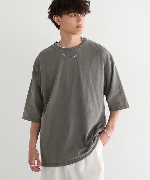 ASTRONOMY(アストロノミー)の「Buyer's Select/天竺ピグメントドローストリング半袖Tシャツ(Tシャツ/カットソー・メンズ・ブラウン/ブラック/グレー・M/L)」の11枚目の写真