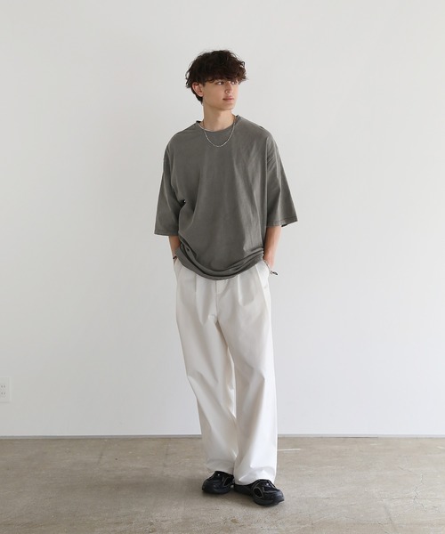ASTRONOMY(アストロノミー)の「Buyer's Select/天竺ピグメントドローストリング半袖Tシャツ(Tシャツ/カットソー・メンズ・ブラウン/ブラック/グレー・M/L)」の12枚目の写真