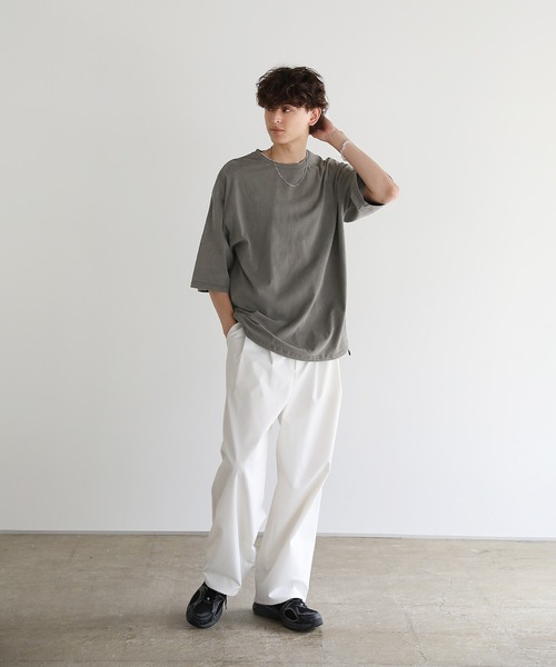 ASTRONOMY(アストロノミー)の「Buyer's Select/天竺ピグメントドローストリング半袖Tシャツ(Tシャツ/カットソー・メンズ・ブラウン/ブラック/グレー・M/L)」の13枚目の写真