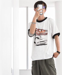 Anytime Songs（エニータイムソングス）の「16/TC 天竺カラー杢 リンガーTシャツ（Tシャツ/カットソー）」
