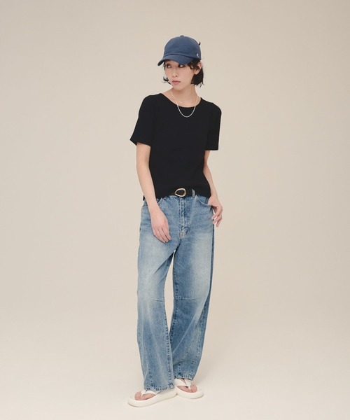 eL（エル）の「【eL】Back  Ribbon Tee/120981（Tシャツ/カットソー・レディース・オフホワイト/ブラック/カーキ・FREE）」の17枚目の写真