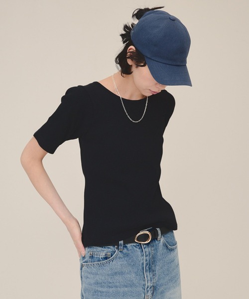 eL（エル）の「【eL】Back  Ribbon Tee/120981（Tシャツ/カットソー・レディース・オフホワイト/ブラック/カーキ・FREE）」の19枚目の写真